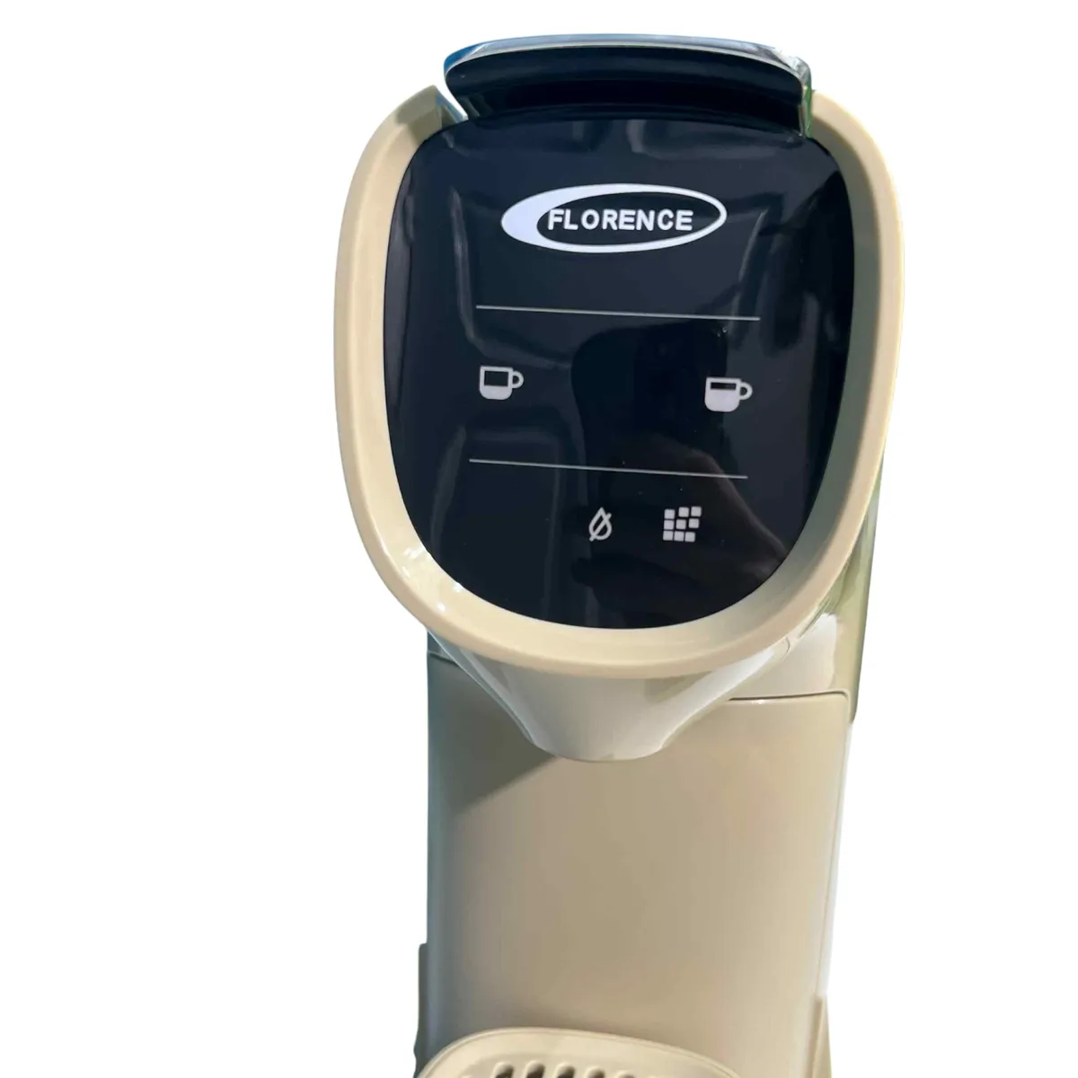 Machine à café compatible Nespresso avec afficheur Florence 3A-C285B - 19 Bars – 1200W - Beige