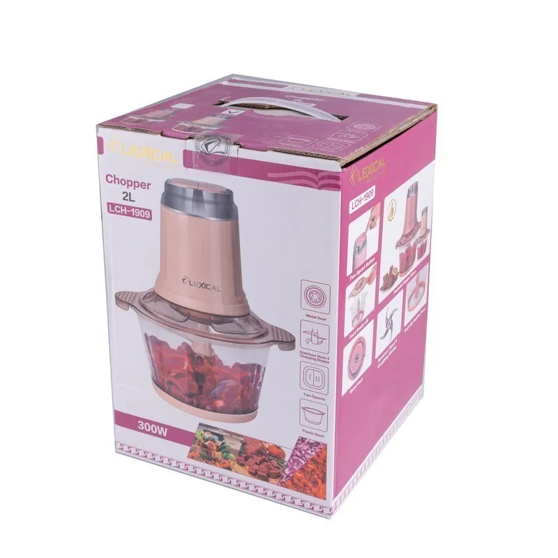 Hachoir  Bol en Plastique Lexical LCH-1909 - 2 Litres - 300Watts