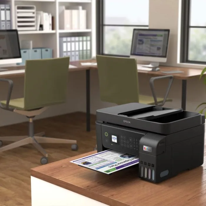 Imprimante Et Multifonction Jet d'encre  Imprimante à Réservoir Intégré EPSON ECOTANK L5290 4En1 Couleur A4 WIFI