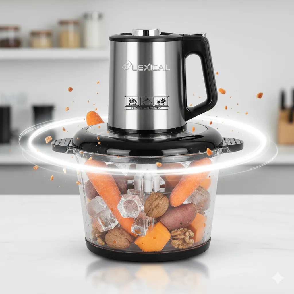 Hachoir à Viande En Verre Lexical LCH-1970 - 400 Watts - 3 Litres