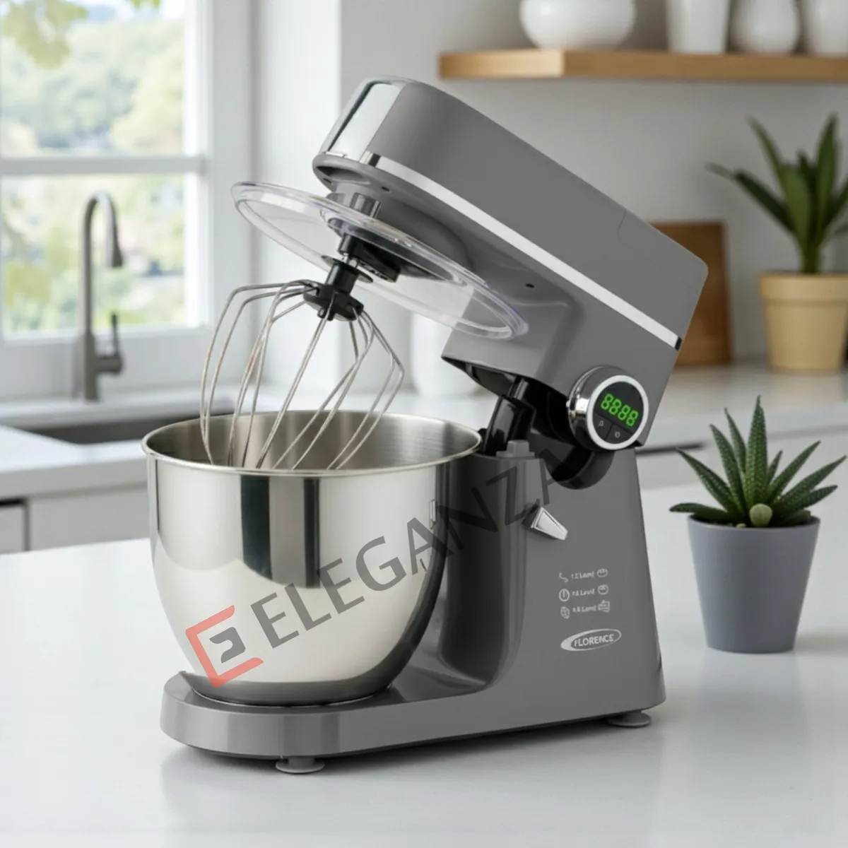 Robot Pétrin FLORENCE FM166 – 12 Litres – 2000W - Gris