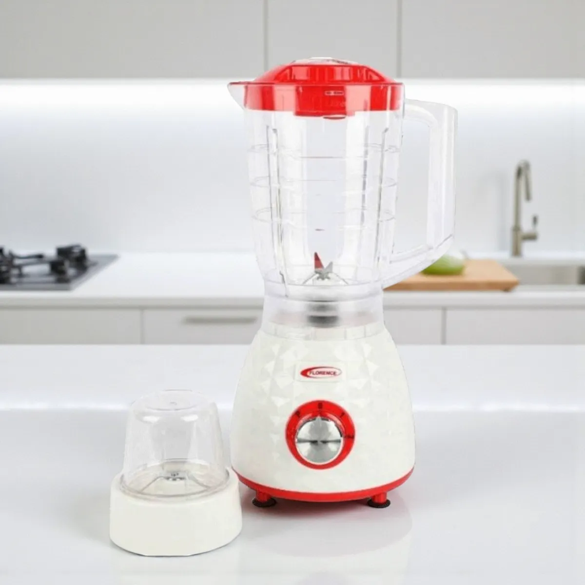 Blender Électrique Florence BL820 – 1000W – 1,5L - Rouge