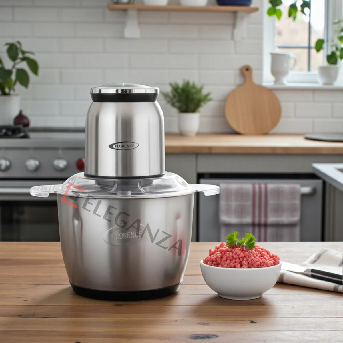 Hachoir à Viande Florence - inox- AT-7002 - 3L - Noir