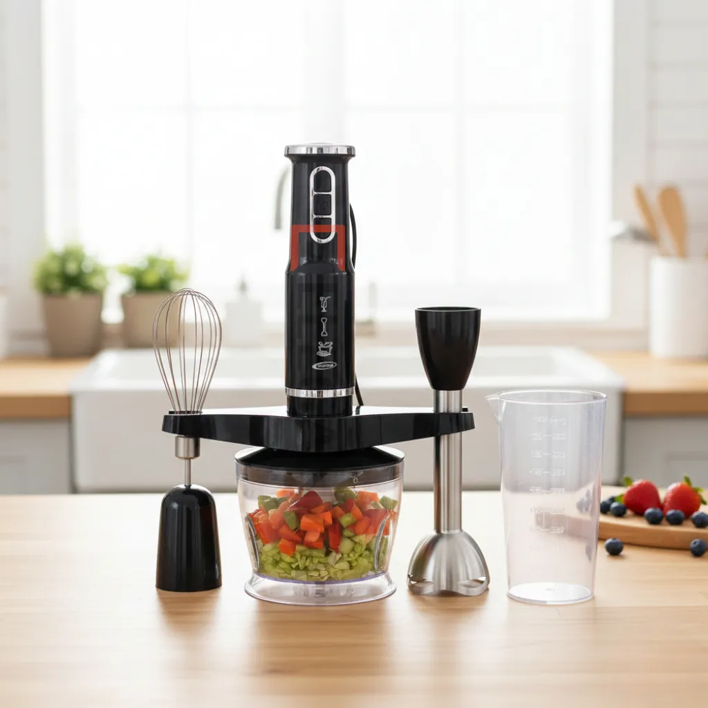 Mixeur Plongeant 4en1 Florence HK-335 - Noir