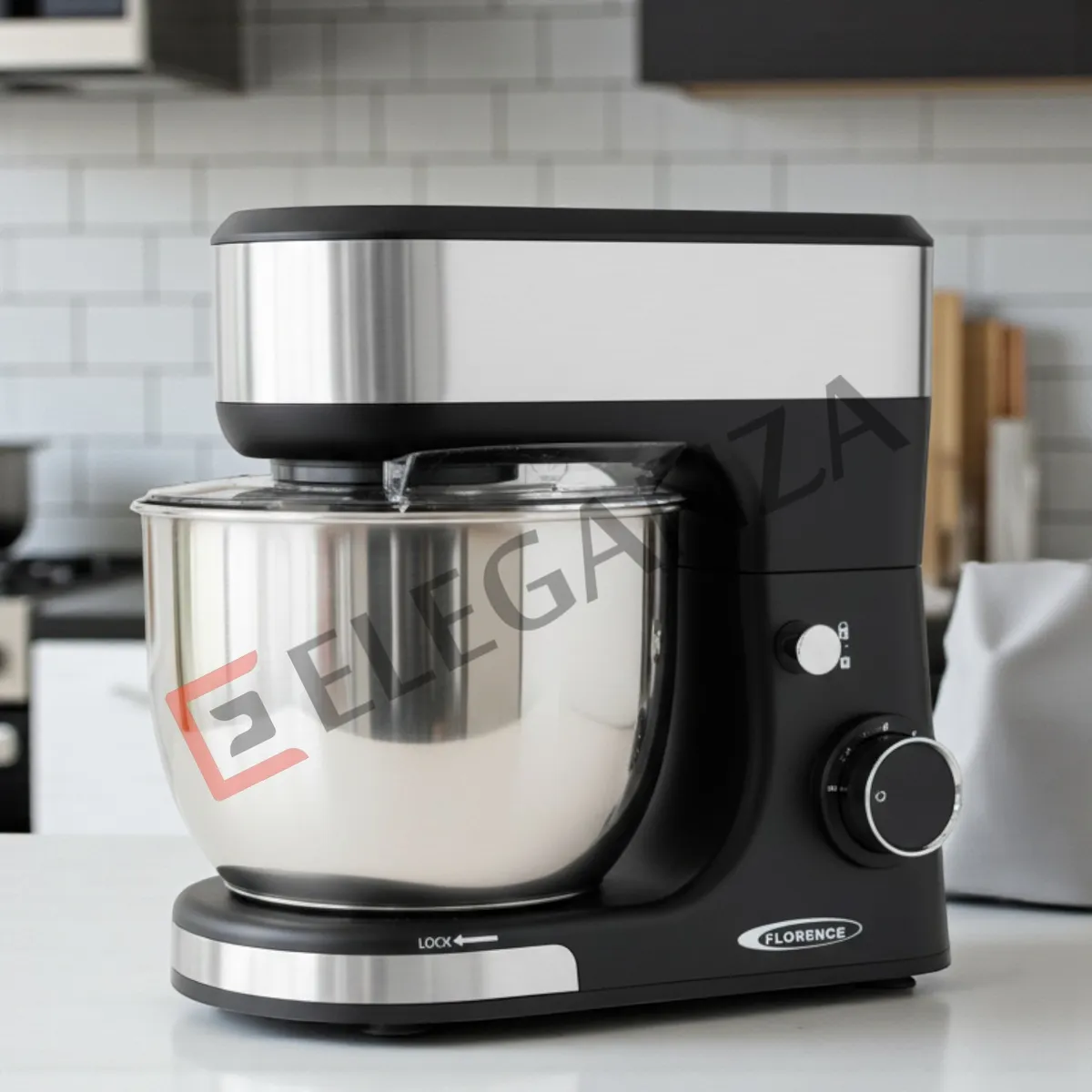 Robot Pétrin FLORENCE 5L avec afficheur  SM-6461AE – 1300W - Noir