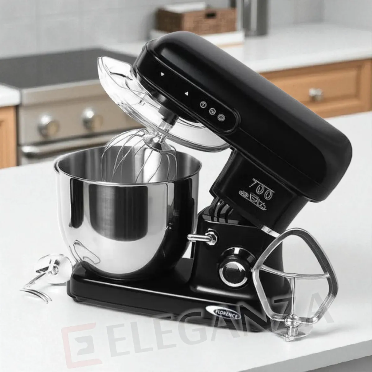 Robot pétrin Florence SM-A02 - 10 Litres - 2200 Watts - Noir